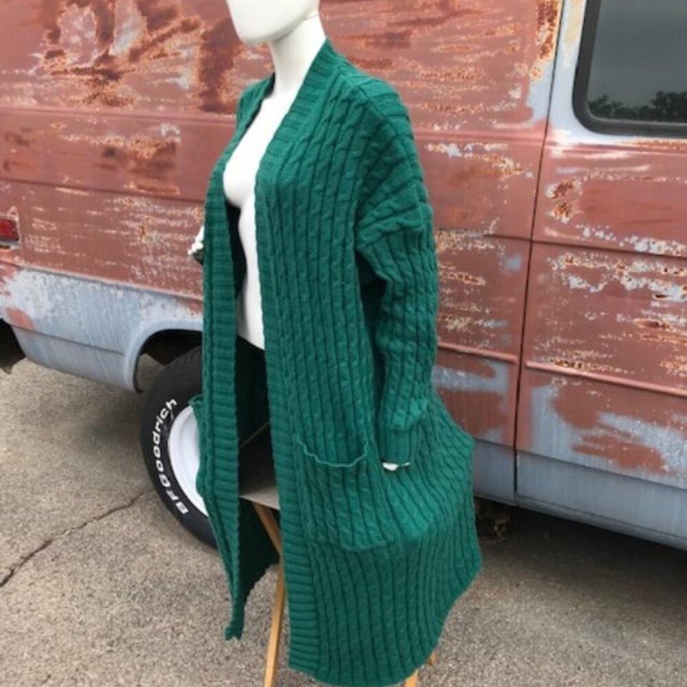 Green Cableknit Sweater 5-XL